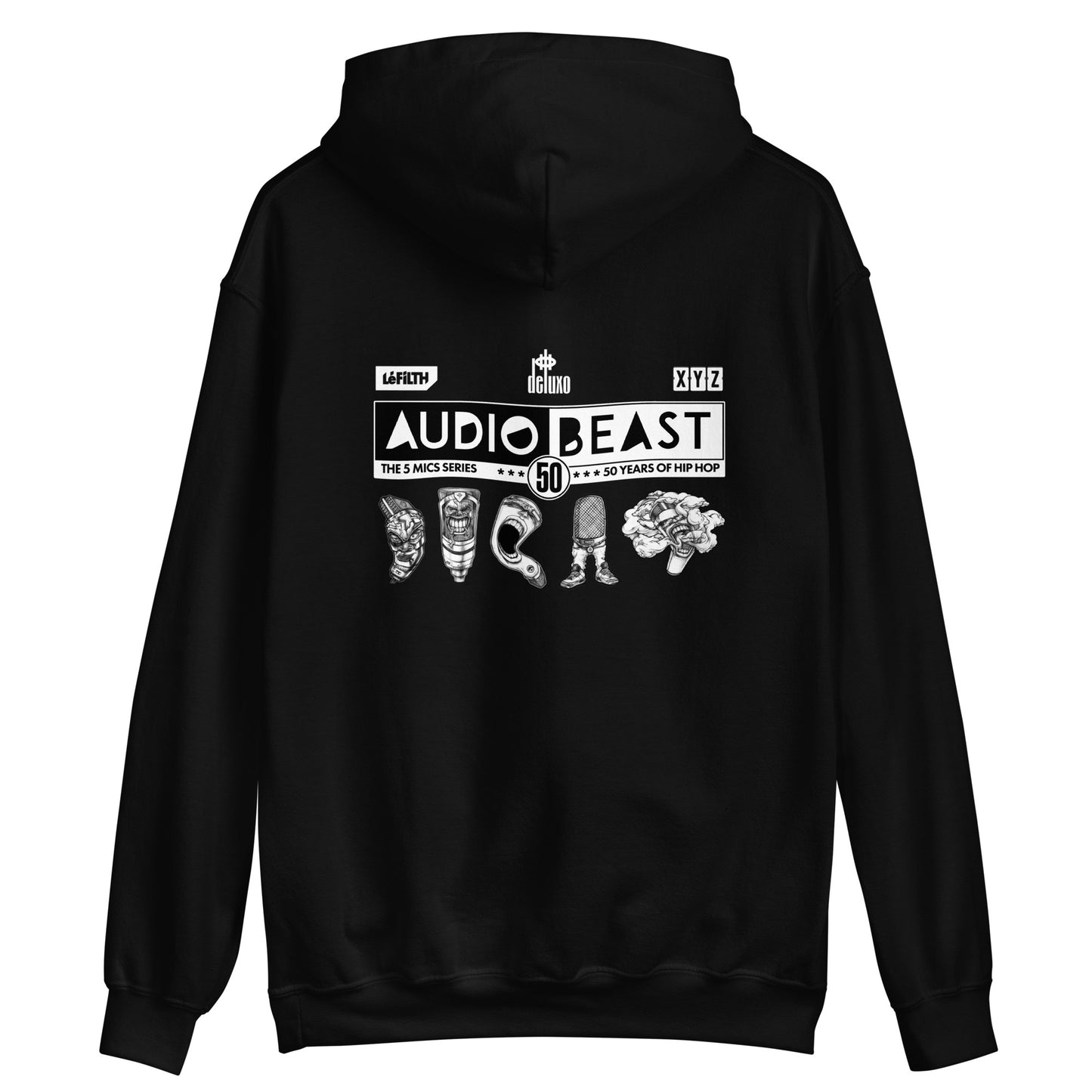 Audio Beast #2 - Iron Mic - Black Hoodie (Unisex)